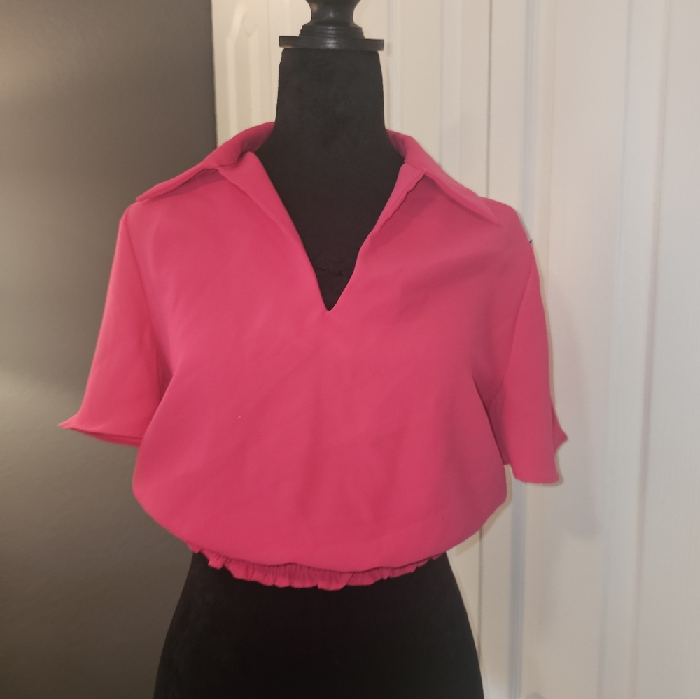 Amanda Uprichard / cropped  cute shirt / blouse